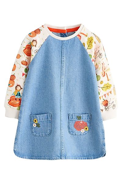 Next Jeanskleid Denim-Kleid mit Raglanärmeln (1-tlg) günstig online kaufen