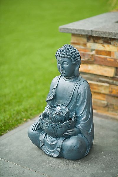 AcquaArte Gartenbrunnen "SUNGAI", Wasserspiel mit LED, BxTxH: 27,5x24x46 cm günstig online kaufen