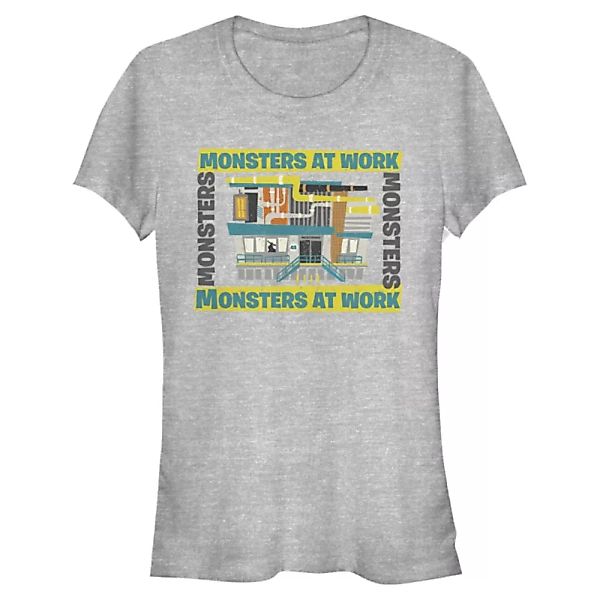 Pixar - Monster - Logo Monsters at Work Building - Frauen T-Shirt günstig online kaufen