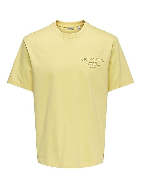ONLY & SONS T-Shirt ONSFRED LIFE RLX SS PRINT TEE NOOS Baumwolle, relaxed f günstig online kaufen