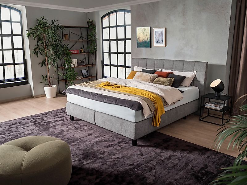 alina Boxspringbett "Edera", Doppelbett wahlweise mit Topper, Liegefläche 1 günstig online kaufen