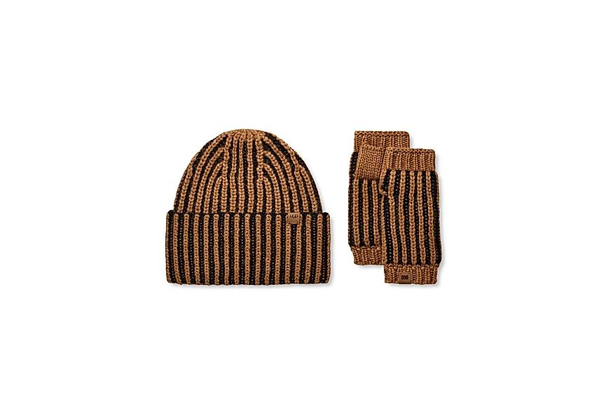 UGG Strickmütze Chunky Plaited Set (Set, 2-St) Strickmütze mit Handstulpen günstig online kaufen