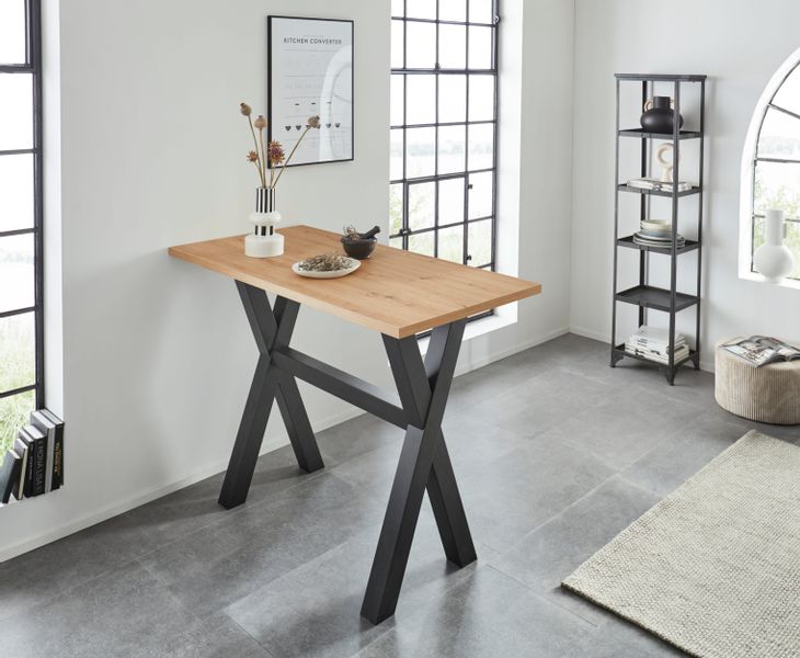 Mäusbacher Bartisch Gestell in X-Form (Breite 120, 140 oder 160 cm) günstig online kaufen