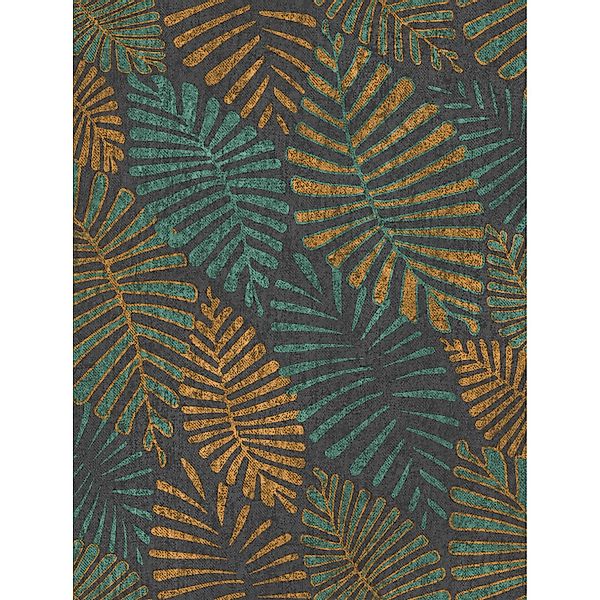 Sanders & Sanders Tapete Blätter Gelb und Grün 53 cm x 10 m günstig online kaufen