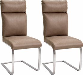 MCA furniture Freischwinger (Set) 2 Stk. Microfaser Stuhl belastbar bis 130 günstig online kaufen