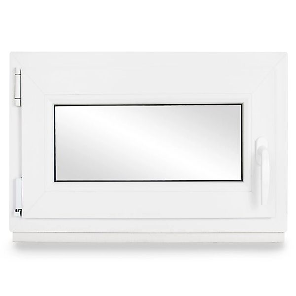 Neruli Kellerfenster Kunststoff Weiß Dreh-Kipp 80x50cm BxH DIN Links 2 -Fac günstig online kaufen