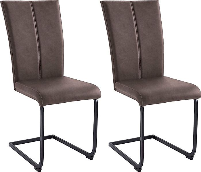 Home affaire Freischwinger »Nils«, (Set), 2 St., Microfaser VINTAGE, Stuhl günstig online kaufen