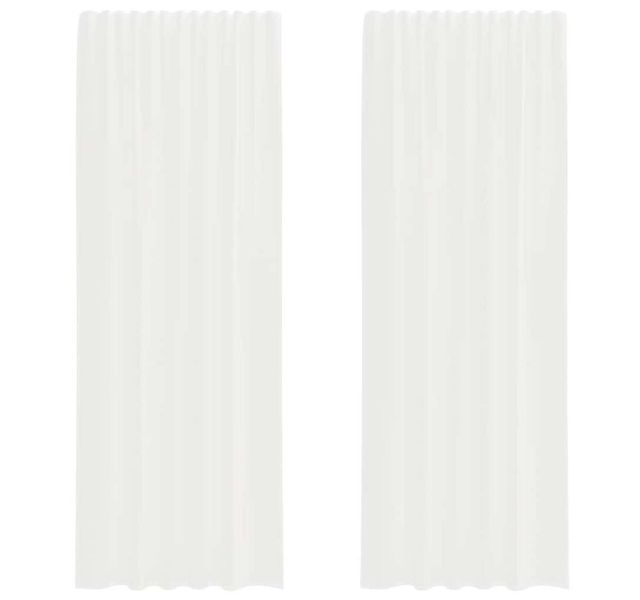 vidaXL Vorhang Voile Vorhänge mit Schlaufen 2 Stk. Weiß 140x260 cm (1 St) günstig online kaufen