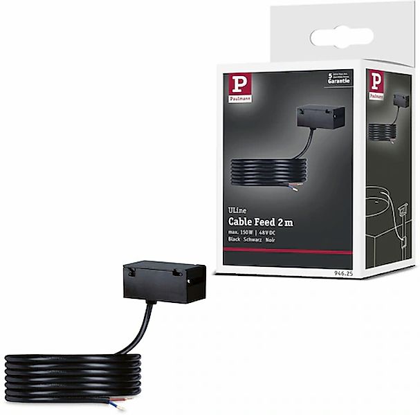 Paulmann Hängeleuchte »ULine Zubehör Einspeisung 47x26mm Schwarz« 1 Stk. günstig online kaufen