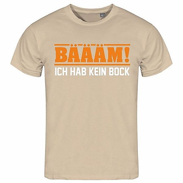 deinshirt Print-Shirt Herren T-Shirt BÄÄÄM Ich hab kein bock mehr ORANGE Fu günstig online kaufen