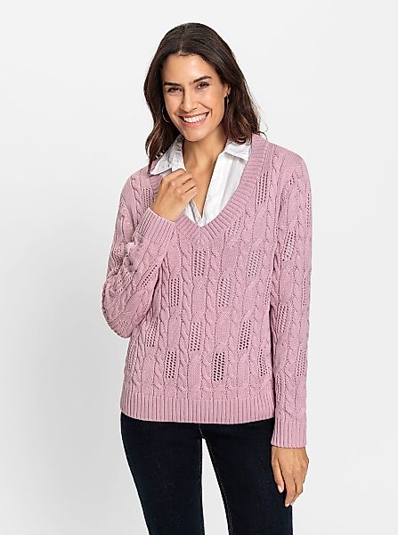 Witt Strickpullover V-Ausschnitt-Pullover günstig online kaufen