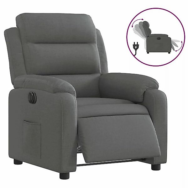 vidaXL Relaxsessel Elektrisch Dunkelgrau Stoff Modell 36 günstig online kaufen