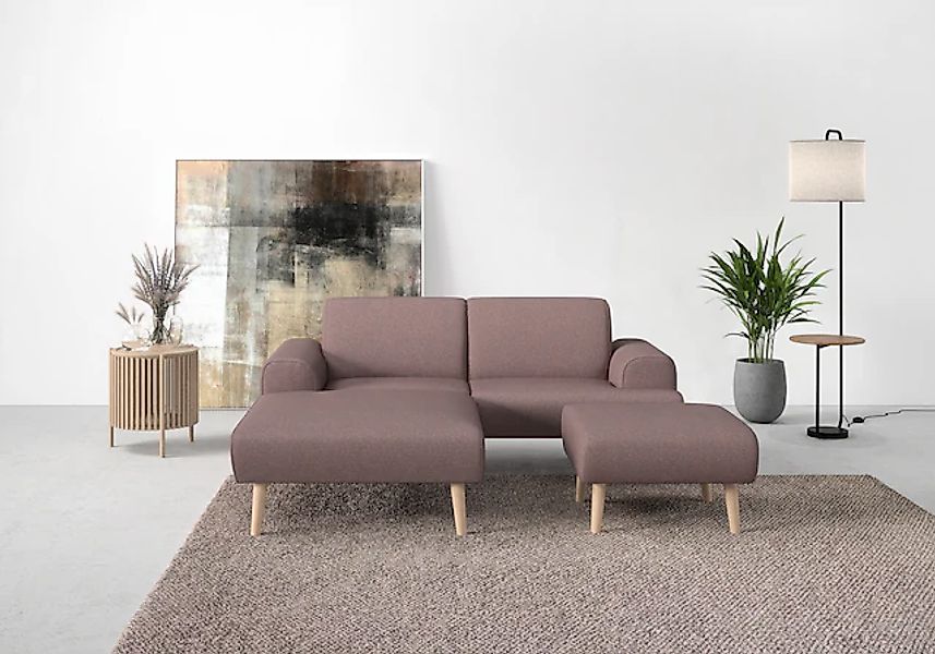 andas Ecksofa »Swift Scandic Design, komfortabler Federkern, Breite 192cm, günstig online kaufen