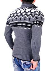 Reslad Strickpullover Reslad Herren Strickpullover Crewneck günstig online kaufen