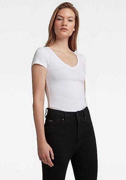 G-STAR V-Shirt Base v t wmn cap sl mit kleinem Logodruck vorne günstig online kaufen