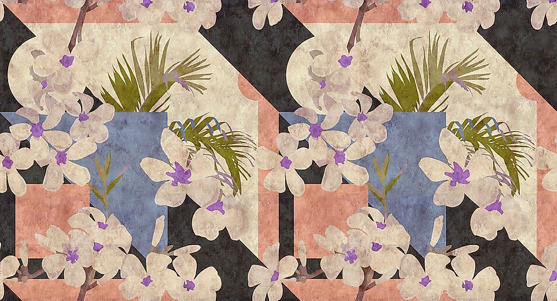 living walls Fototapete "Walls by Patel Vintage Bloom 2" glatt Vlies, Wand, günstig online kaufen