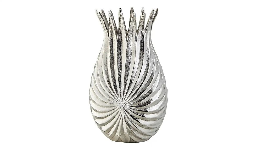 Vase   ¦ silber ¦ Metall ¦ Maße (cm): H: 30  Ø: 18 Accessoires > Vasen - Hö günstig online kaufen