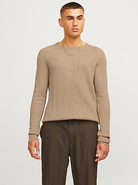 Jack & Jones Rundhalspullover JJPANNEL KNIT günstig online kaufen