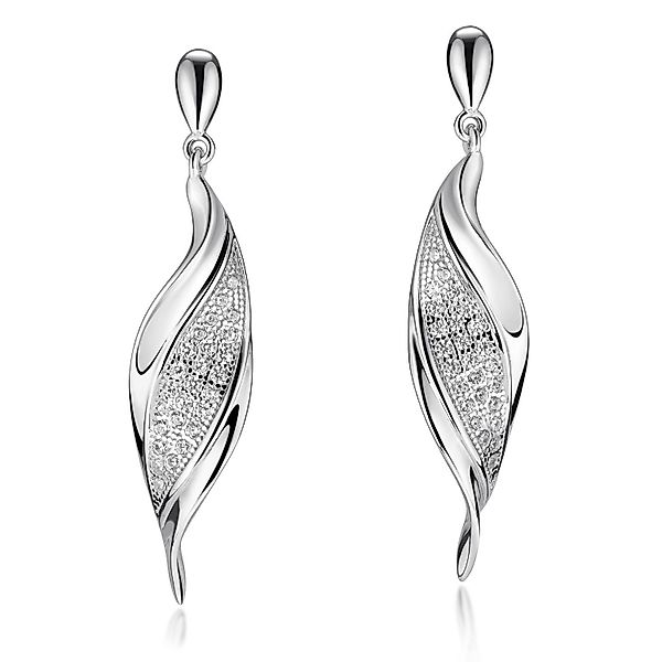 Materia Paar Ohrhänger Damen Silber Zirkonia günstig online kaufen