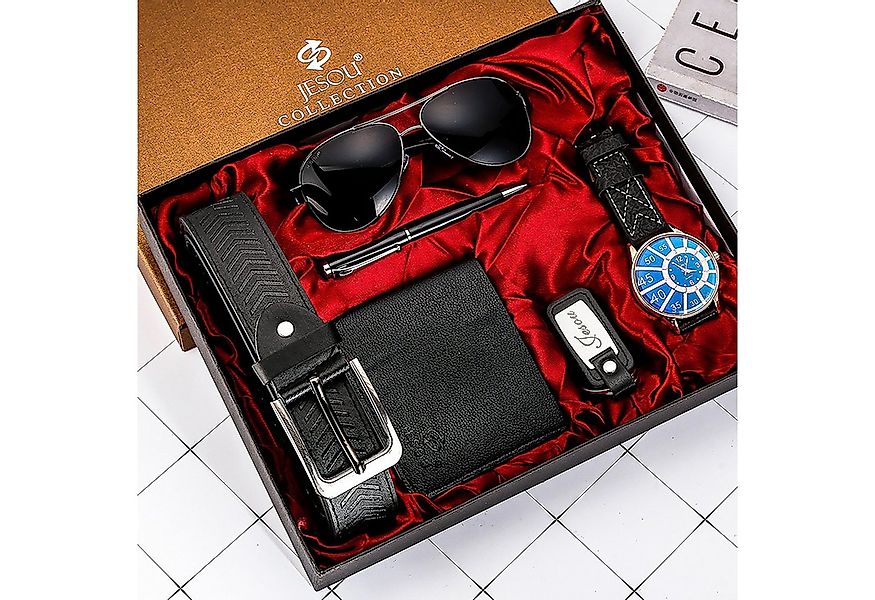 Luckice Geldbörse 6PCS Geschenk für Männer Gürtel Set(Geburtstag Geschenke) günstig online kaufen