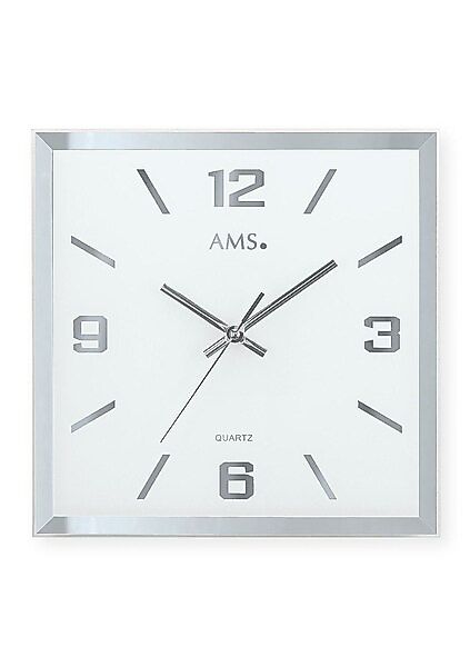 AMS Wanduhr Wanduhr modern 27 x 27 x 4 cm - AMS Modell: 9324 günstig online kaufen