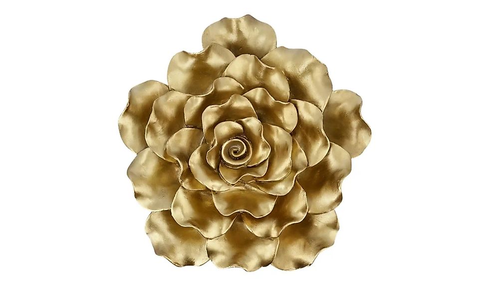 Wanddekoration Blume   ¦ gold ¦ Polyresin (Kunstharz) ¦ Maße (cm): T: 8.0 günstig online kaufen