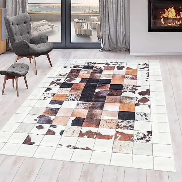 Ayyildiz Teppiche Teppich "FIESTA 4306" rechteckig 6 mm Höhe Pflegeleicht / günstig online kaufen