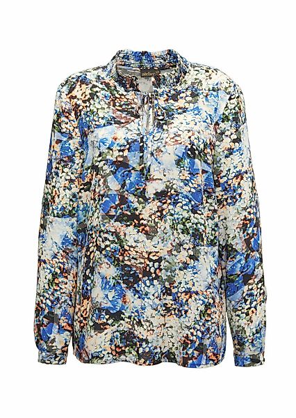 GOLDNER Druckbluse "Druckbluse mit raffinierter Ausschnittlösung" günstig online kaufen