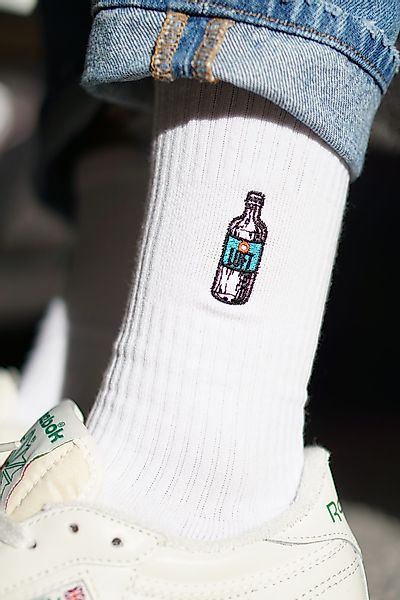 Fashion Drinks Tennissocken Luft, Bestickte Bio günstig online kaufen