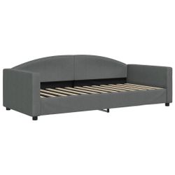 vidaXL Bett Tagesbett Dunkelgrau 90x200 cm günstig online kaufen