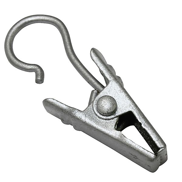 GARDINIA Gardinenhaken Clipshaken mit Klammer Metall, (10-St), Zubehör Vitr günstig online kaufen