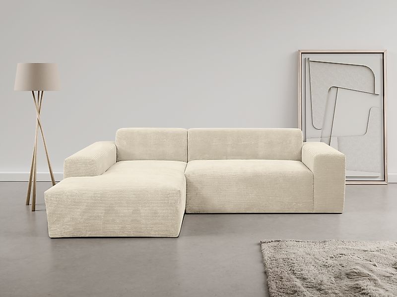 OTTO home Ecksofa »Zeus-L modern & zeitlos, Breite 253 cm, bequemes Sofa« C günstig online kaufen
