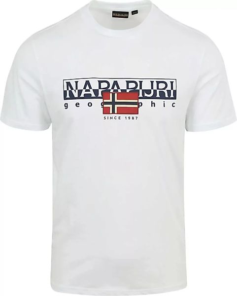 Napapijri Aylmer T-shirt Weiß - Größe M günstig online kaufen