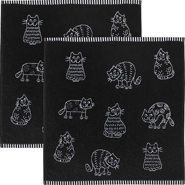 Kracht Geschirrtuch Frottier-Geschirrtuch 2er-Pack, Baumwolle Motiv günstig online kaufen