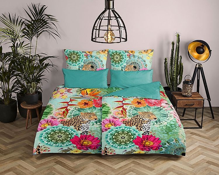 hip Wendebettwäsche "Ximena" 2 Stk. Mako-Satin, 135x200, Reißverschluss, We günstig online kaufen