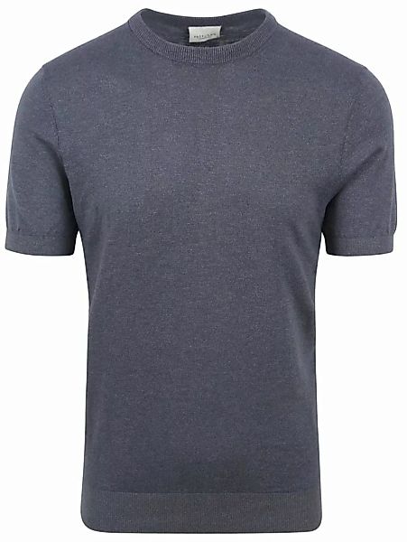 Profuomo T-Shirt Leinen Blau - Größe M günstig online kaufen
