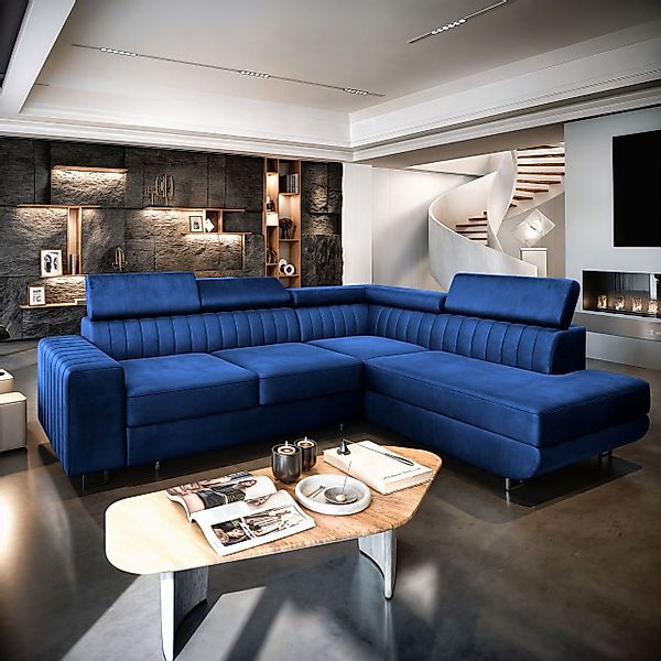 Masseno Ecksofa NOLA mit Schlaffunktion L-Form, günstig online kaufen