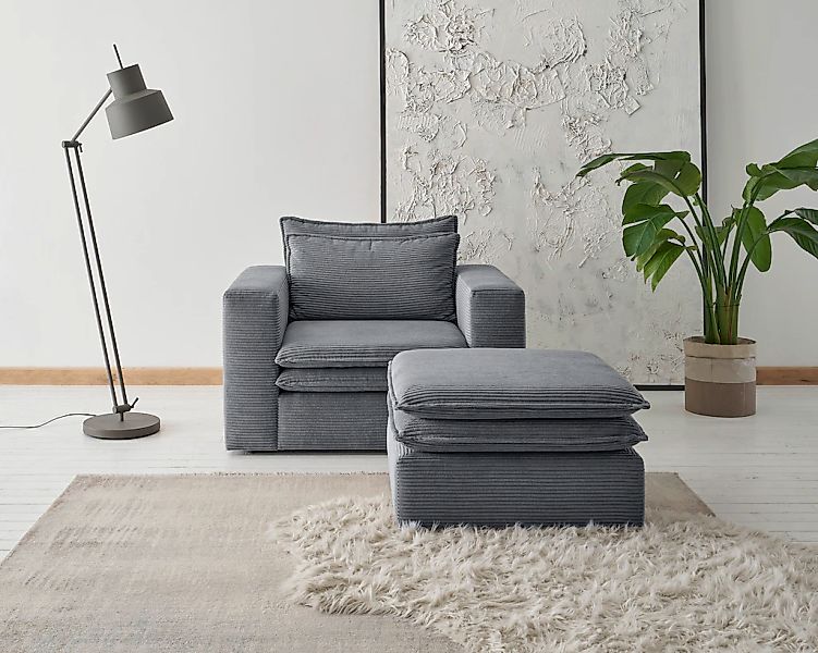 PLACES OF STYLE Sitzgruppe "PIAGGE" 2 Stk. tlg. Hochwertiger Cord, Sessel u günstig online kaufen