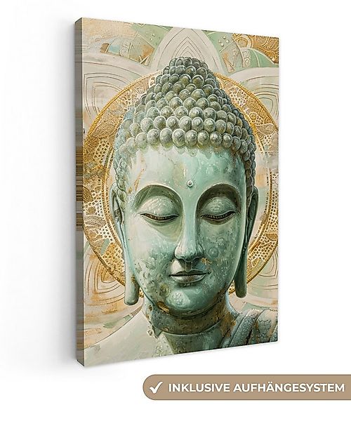 OneMillionCanvasses® Leinwandbild Buddha - Mandala - Modern - Spiritualität günstig online kaufen