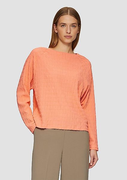 s.Oliver Langarmshirt T-Shirt Strukturiertes Jersey-Shirt mit Raglan-Ärmeln günstig online kaufen