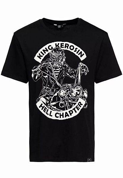 KingKerosin Print-Shirt Hell Chapter (1-tlg) front Print im Vintage Devil C günstig online kaufen