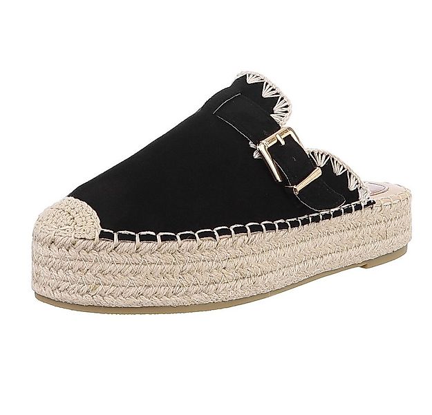 Ital-Design Damen Mules Freizeit Plateausandaletten (88930258) Flach Pantol günstig online kaufen