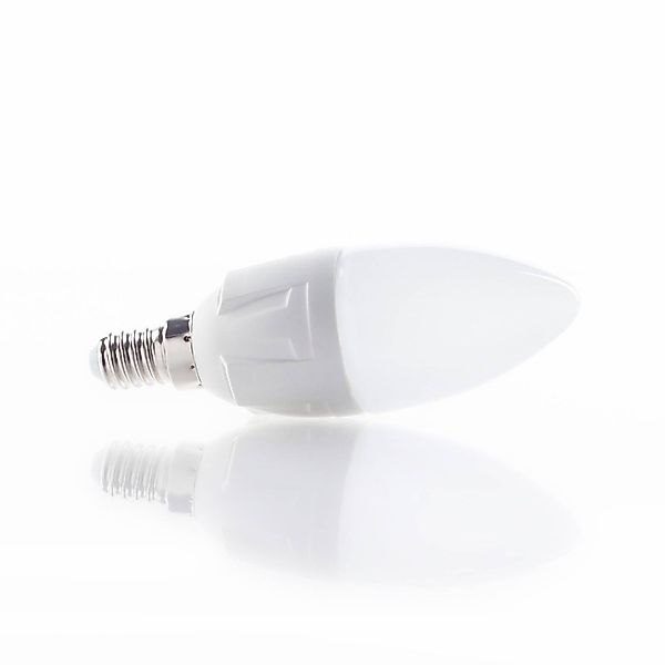 LED-Leuchtmittel Kerze, E14, 4,9 W, matt, 3.000 K, 2er-Set günstig online kaufen
