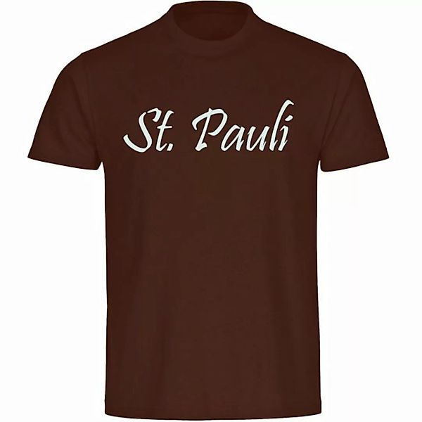 multifanshop T-Shirt Herren St. Pauli - Schriftzug - Männer günstig online kaufen