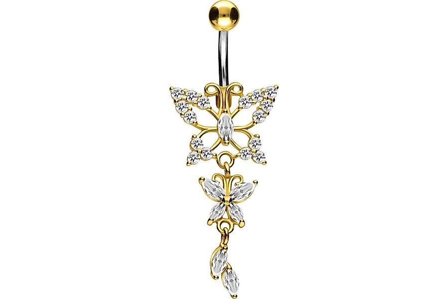 PIERCINGLINE Bauchnabelpiercing Titan Bananabell mit 925er günstig online kaufen