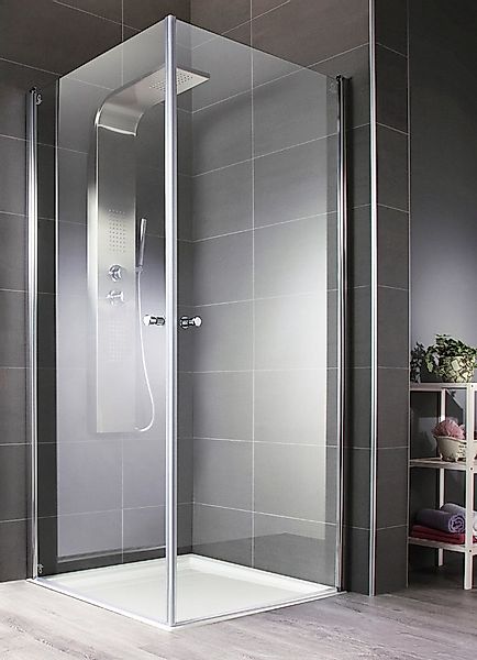 welltime Eckdusche Florenz 2.2, BxT: 90x90 cm, Sicherheitsglas, Hebe-Senk-M günstig online kaufen