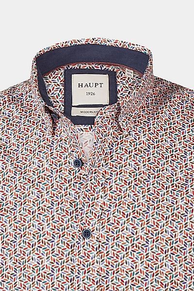 Haupt Langarmhemd Haupt Langarm Baumwoll-Herrenhemd Modern Fit im Ellipse-M günstig online kaufen