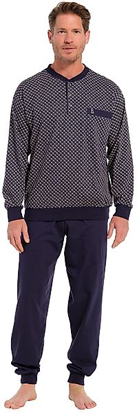 Robson Schlafanzug Herren Pyjama mit Bündchen günstig online kaufen