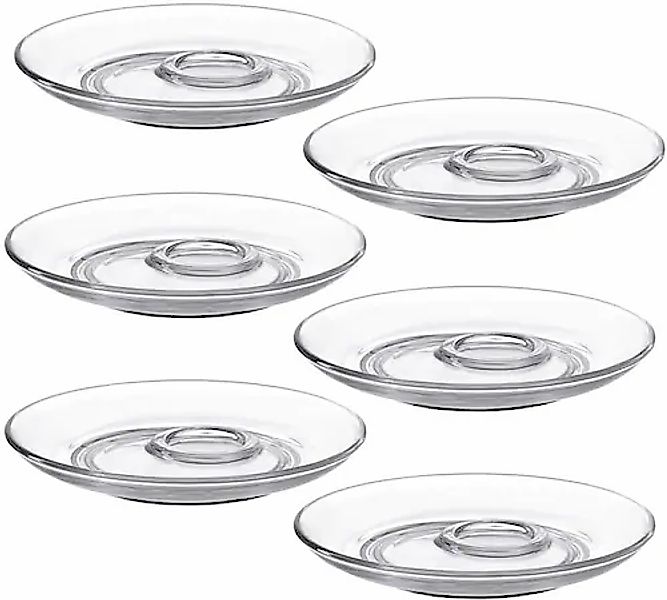 LEONARDO Untertasse »Senso«, (Set, 6 St.), Glas, Ø 15 cm günstig online kaufen