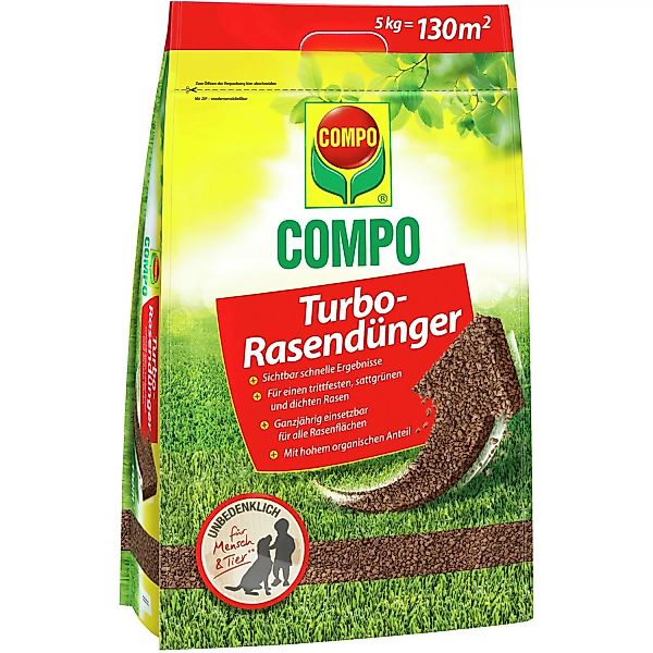 Compo Turbo-Rasendünger 5 kg für einen robusten Rasen günstig online kaufen